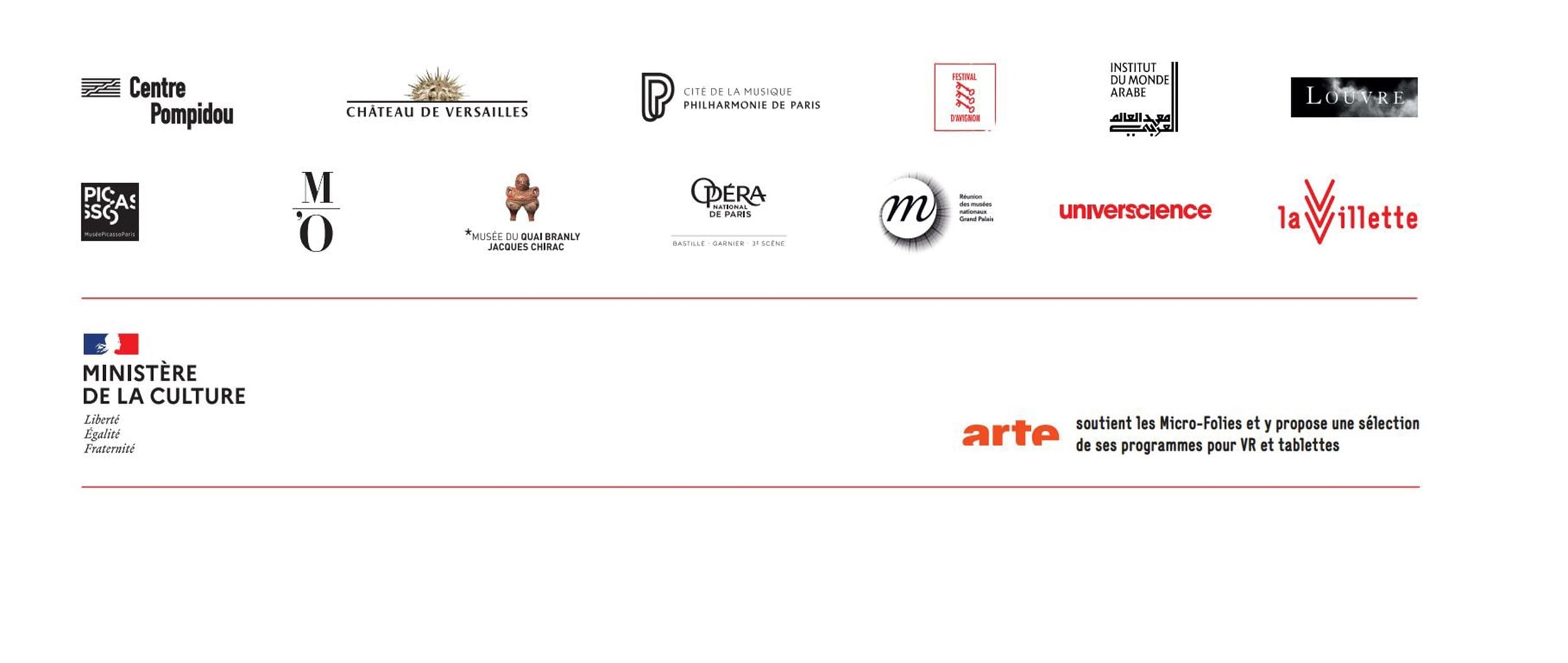 Logos des partenaires de la Micro-Folie de Vesoul
